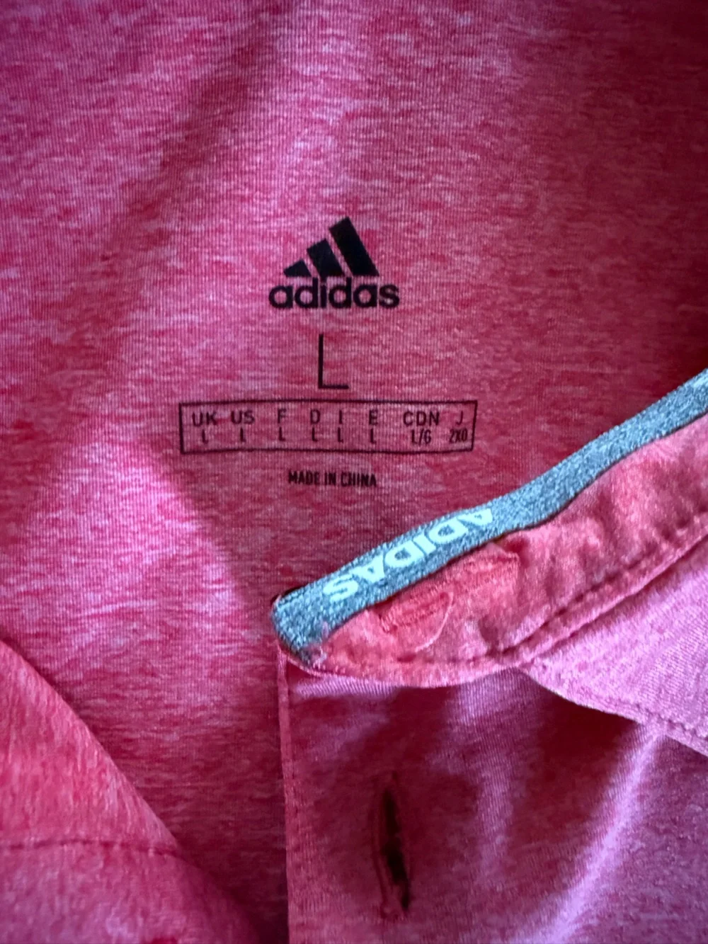Adidas AJGA (American Junior Golf Association Pink Heather Polo Shirt